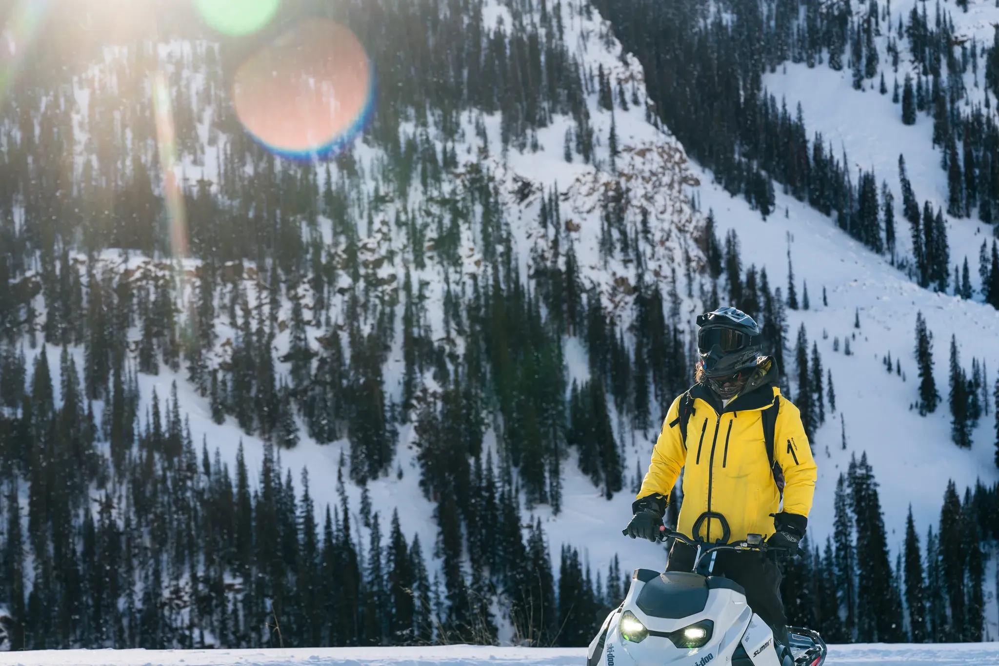 Beaver Creek guided snowmobile tours through Rocky Mountain backcountry